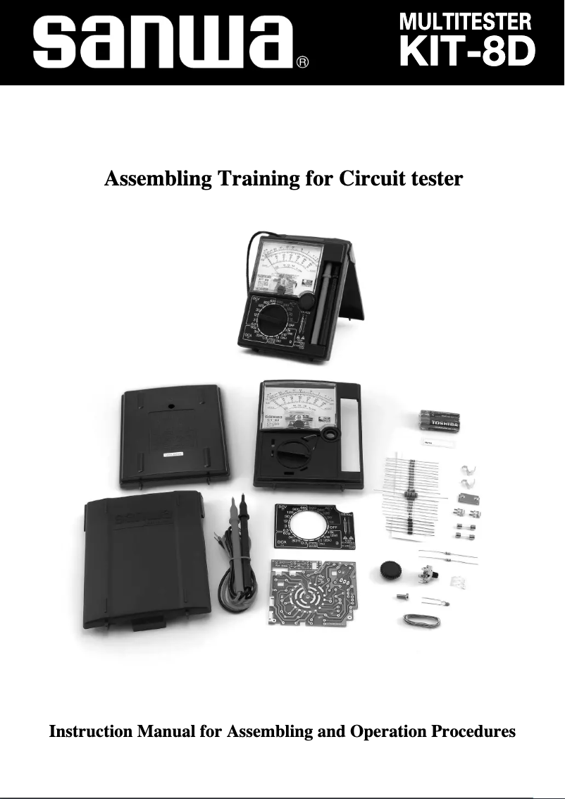 Page 1 de la notice Manuel utilisateur Sanwa KIT-8D