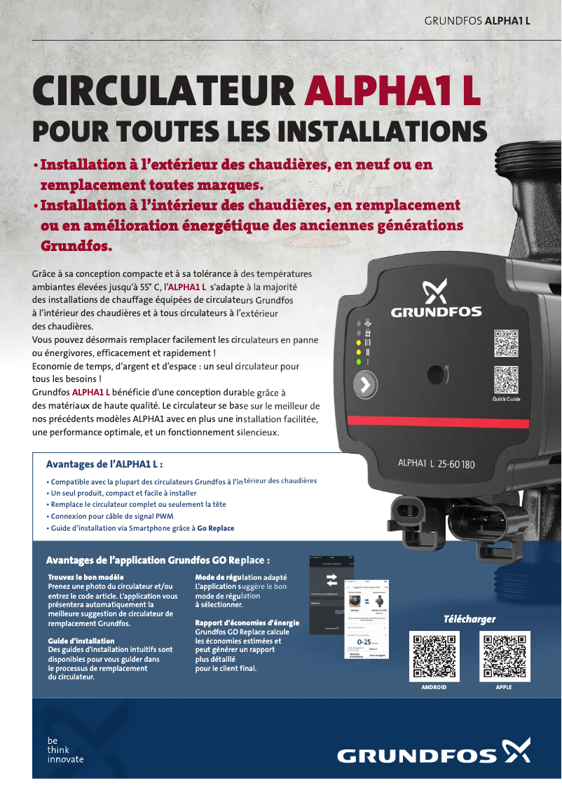 Page n°1 - Brochure Grundfos ALPHA1 L