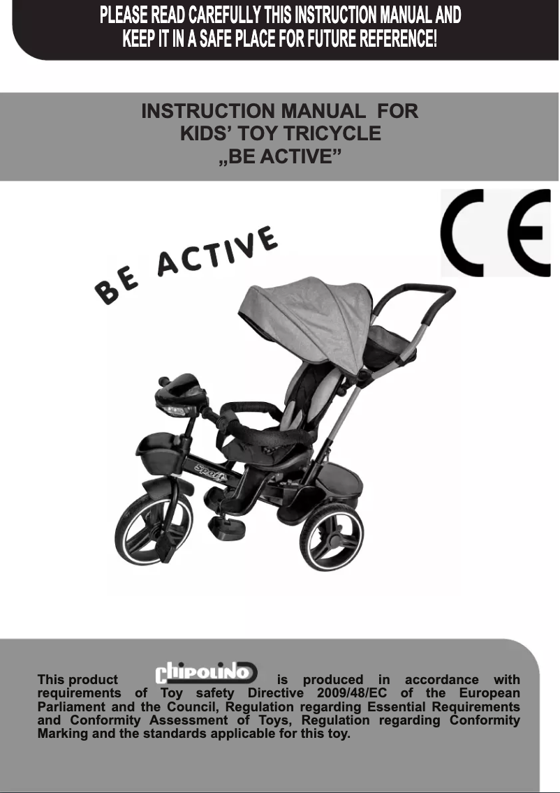 Image de la première page du manuel de l'appareil Be Active