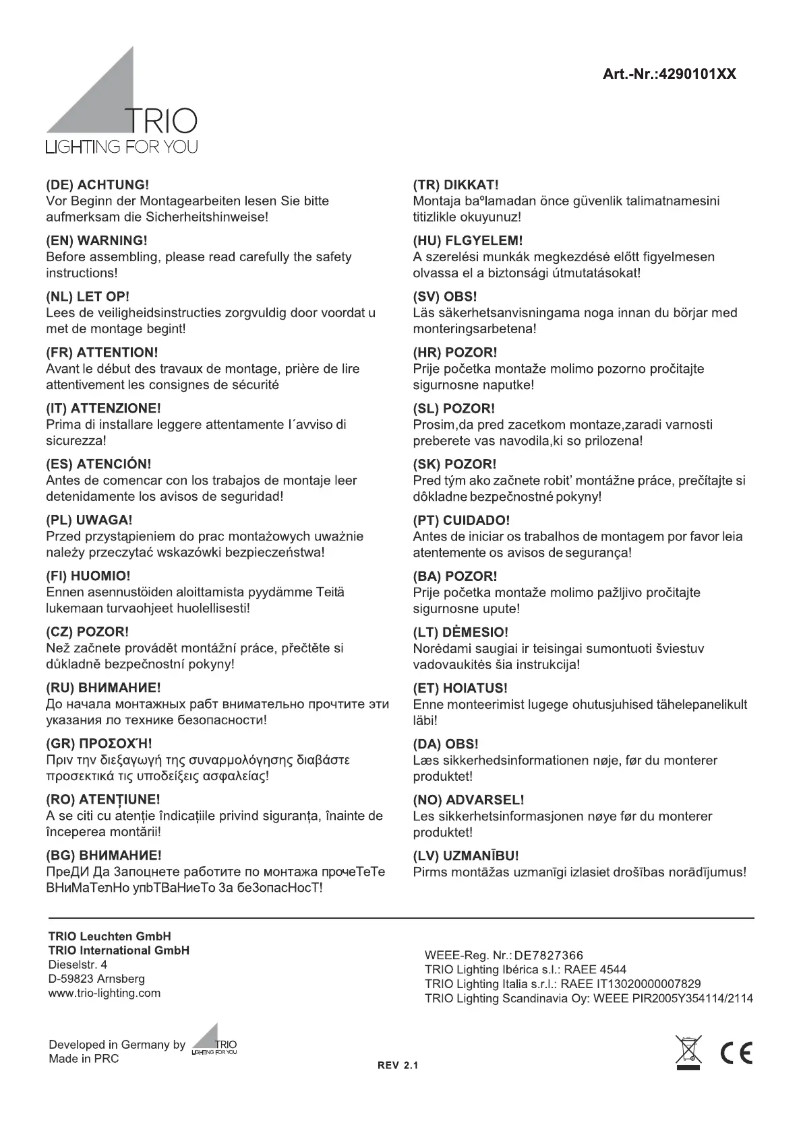 Image de la première page du manuel de l'appareil Avus 429010132