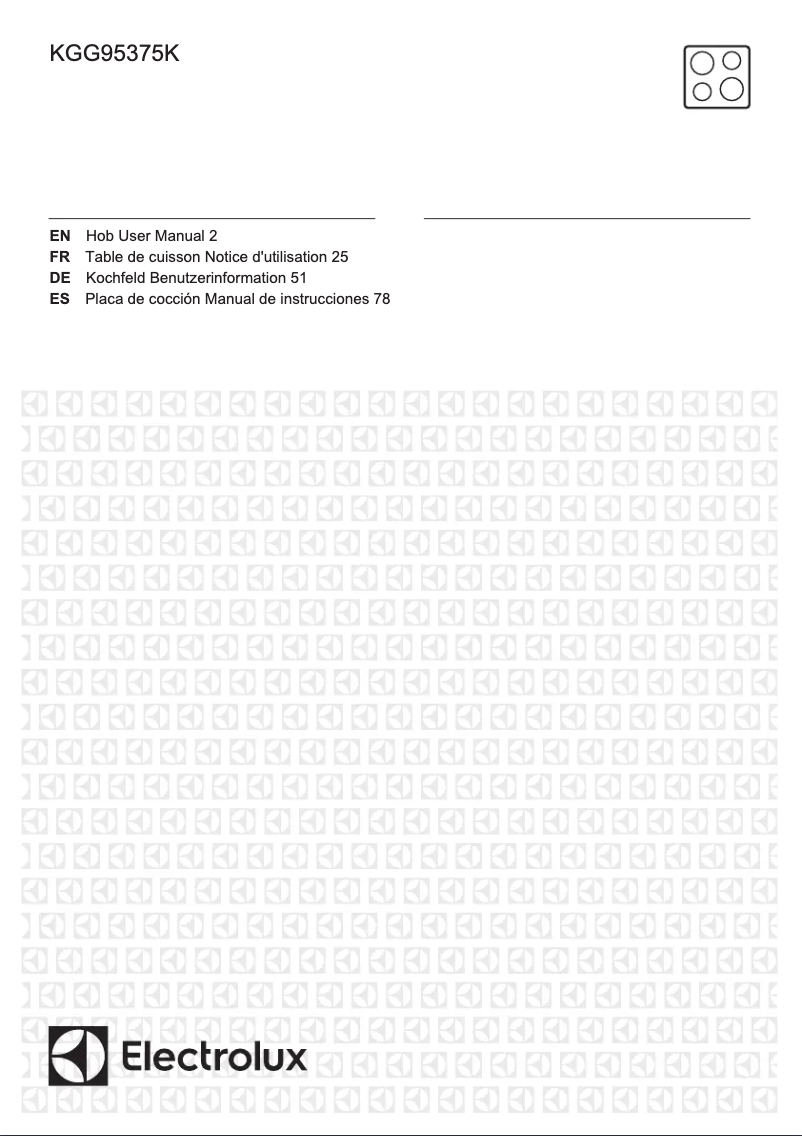 Page n°1 - Manuel utilisateur Electrolux KGG95375K