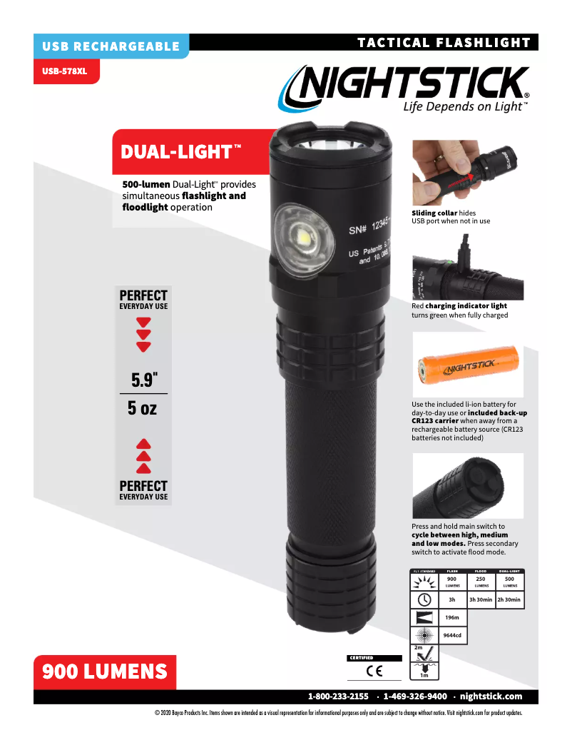 Página 1 del manual Manual de usuario NightStick USB-578XL