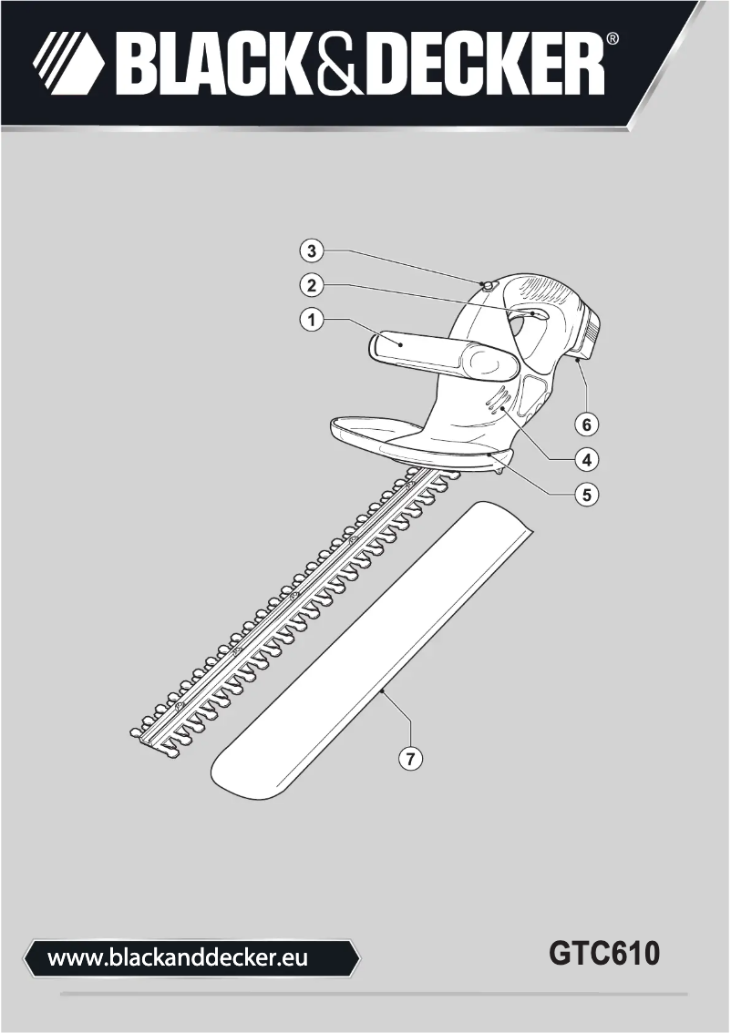 Page n°1 - Manuel utilisateur Black & Decker GTC610P