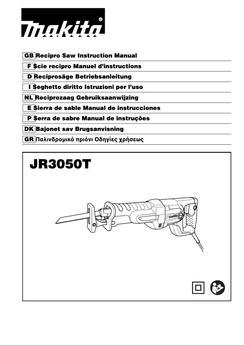 Page 1 de la notice Manuel utilisateur Makita JR3050T