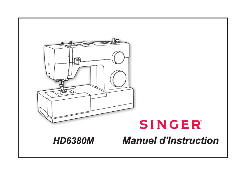 Page n°1 - Manuel utilisateur Singer HD6380M