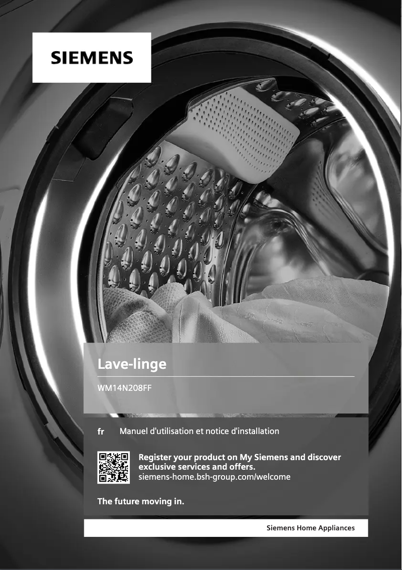 Page n°1 - Manuel utilisateur Siemens WM14N208FF