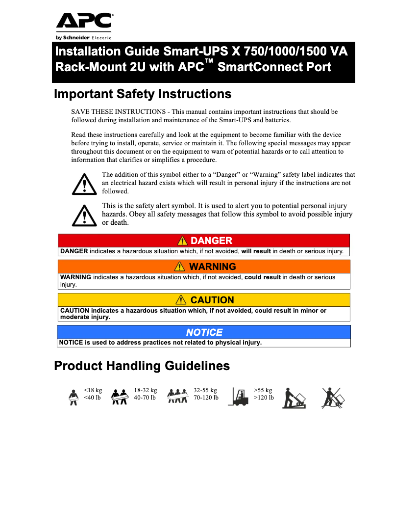Image de la première page du manuel de l'appareil SMX48RMBP2U