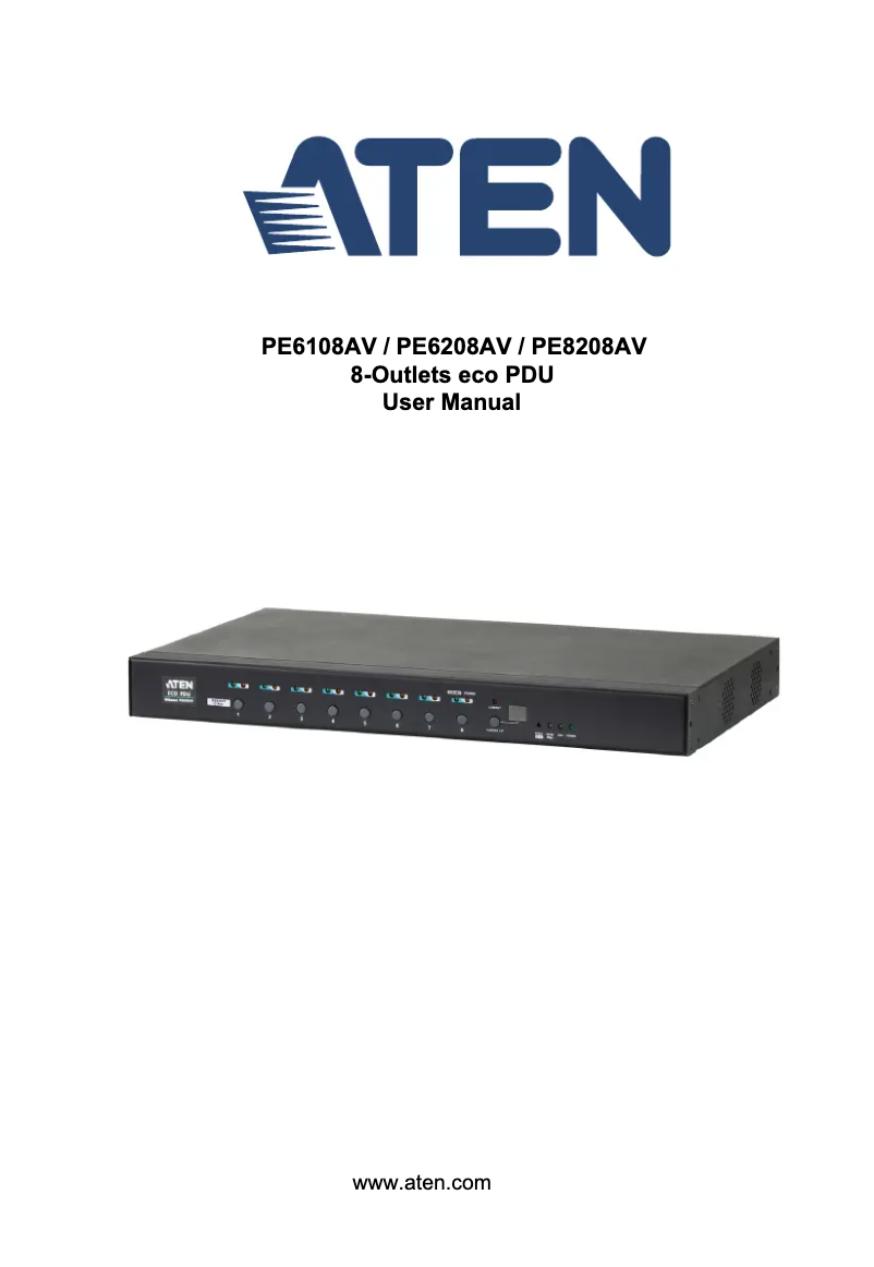 Page 1 de la notice Manuel utilisateur ATen PE6208AV