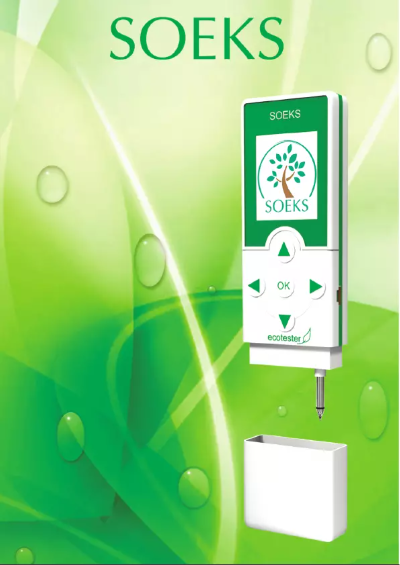Page n°1 - Manuel utilisateur SOEKS EcoTester