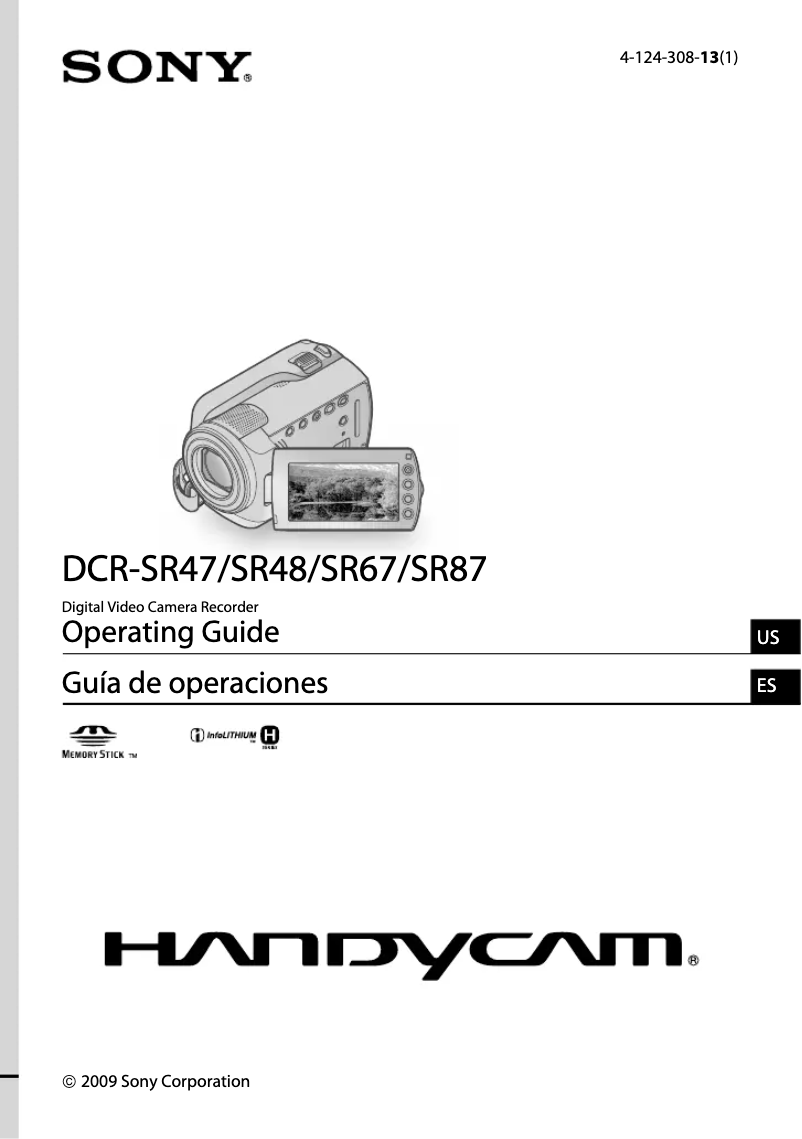 Page 1 de la notice Manuel utilisateur Sony DCR-SR67