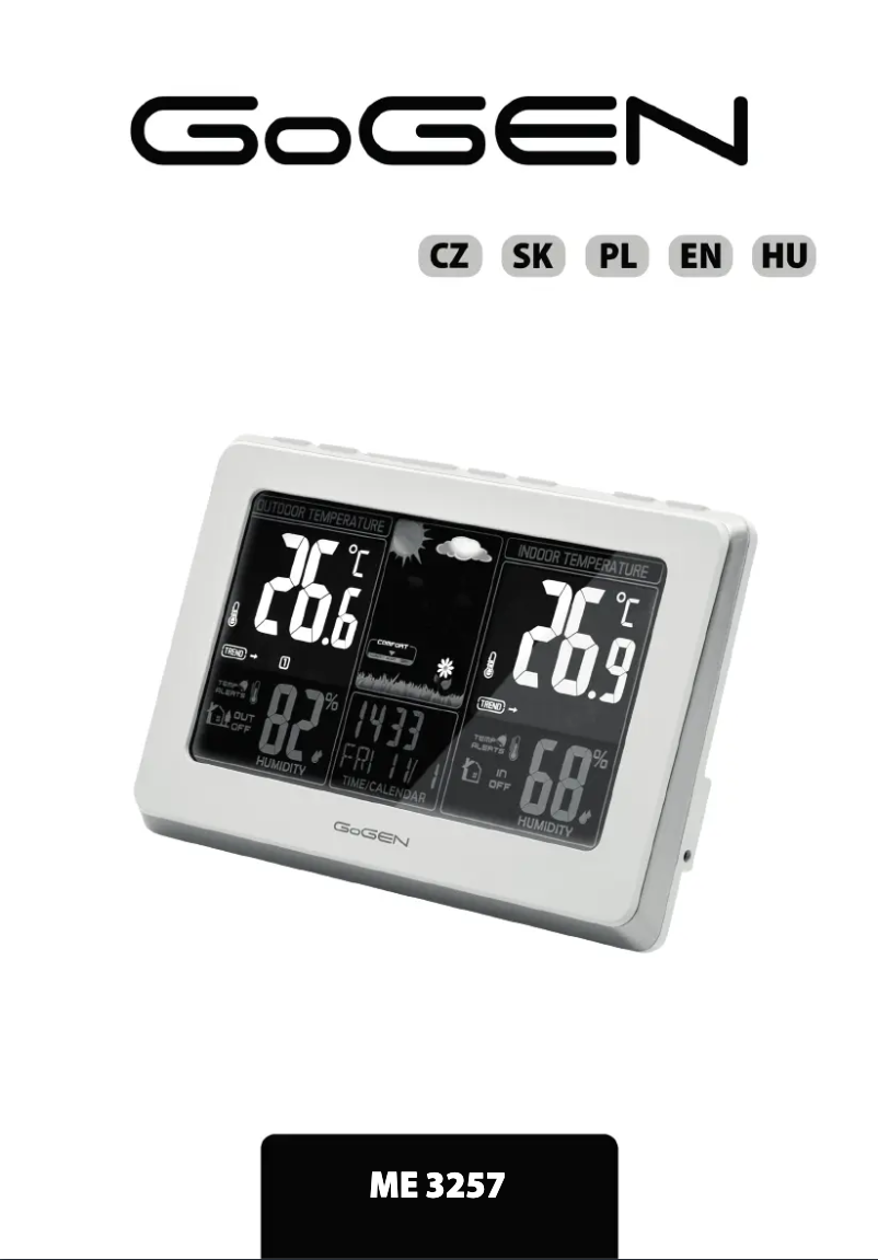 Página 1 del manual Manual de usuario GoGen ME 3257