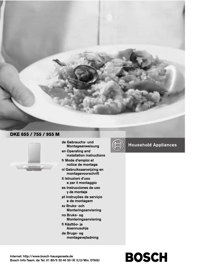 Imagen de la primera página del manual del dispositivo DKE955M