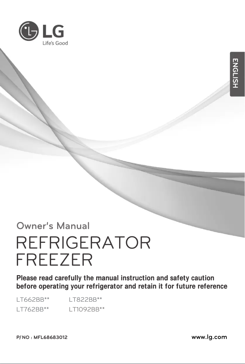 Page 1 de la notice Manuel utilisateur LG LT762BBWI