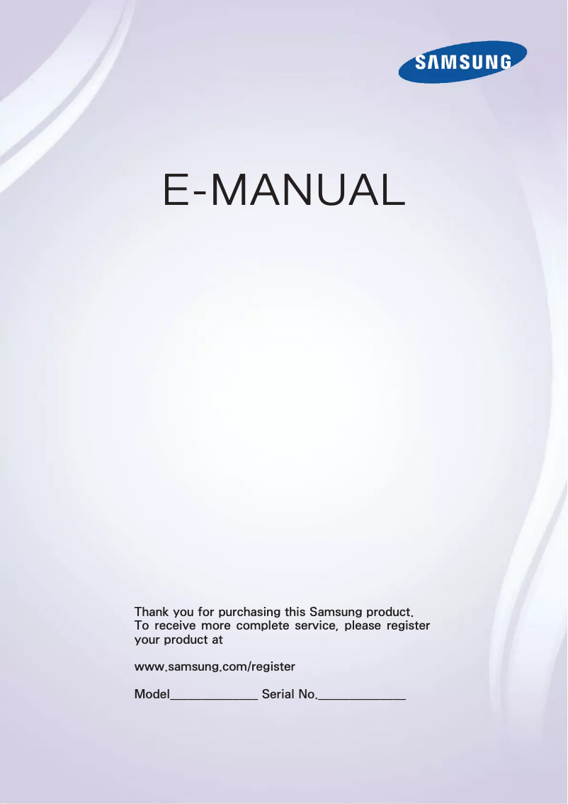 Image de la première page du manuel de l'appareil UE50F6400AY