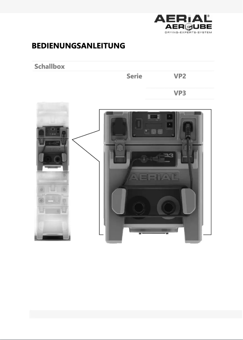Image de la première page du manuel de l'appareil VP 3