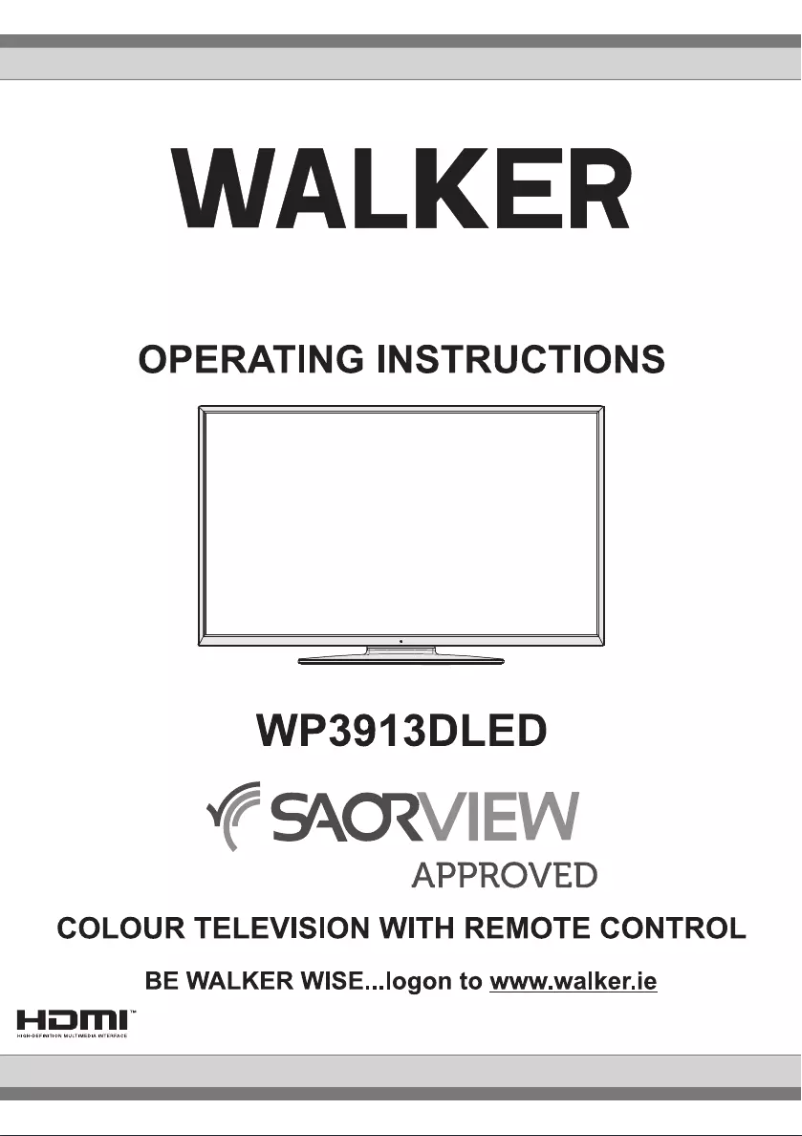 Page n°1 - Manuel utilisateur Walker WP3913DLED