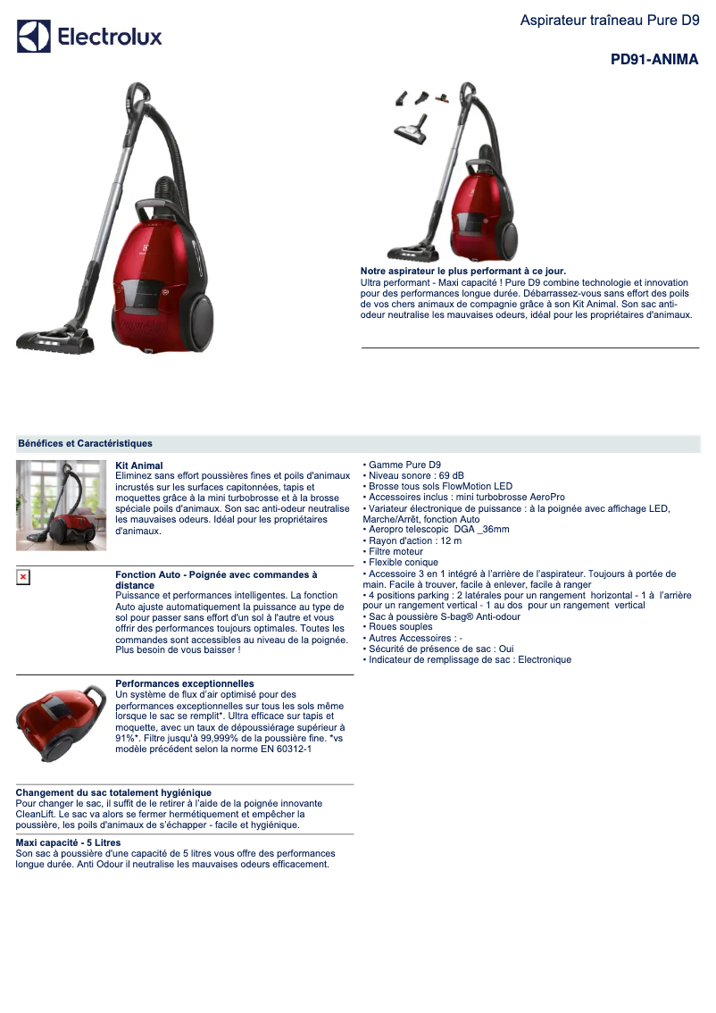 Imagen de la primera página del manual del dispositivo PD91-ANIMA