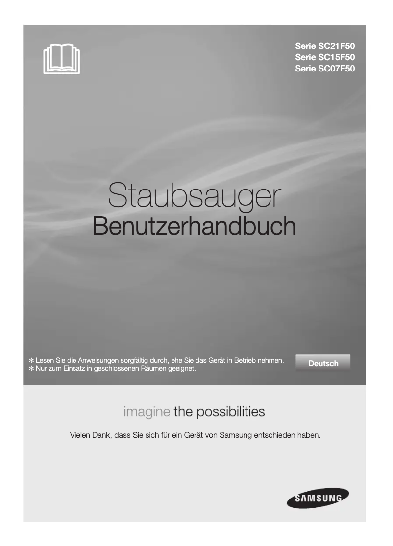 Page 1 de la notice Manuel utilisateur Samsung SC07F50V3