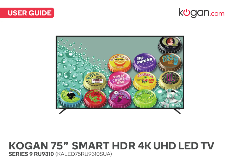 Page 1 of the manual User Manual Kogan Series 9 RU9310