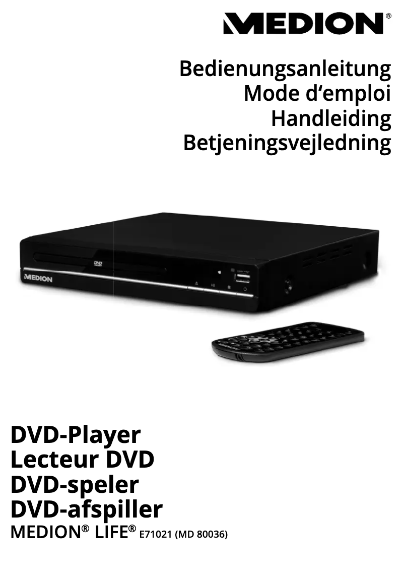 Image de la première page du manuel de l'appareil LIFE P71021 (MD 80036)