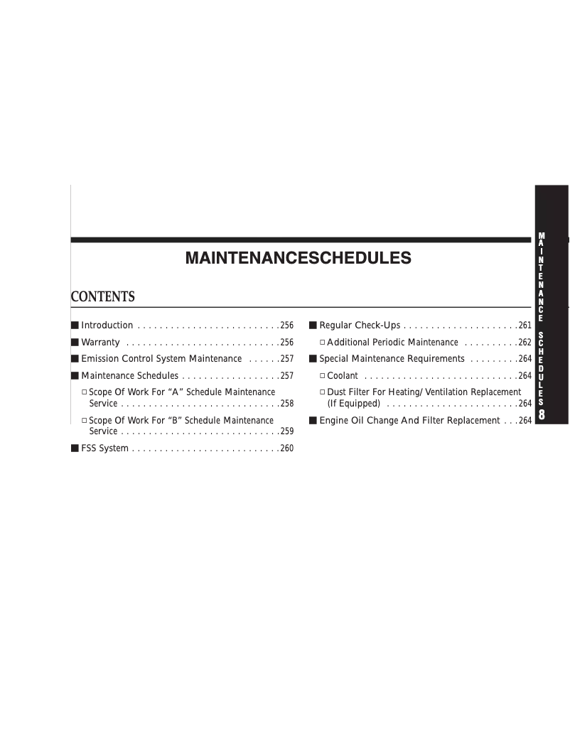Page 1 de la notice Manuel d'utilisation et d'entretien Chrysler Crossfire (2006)