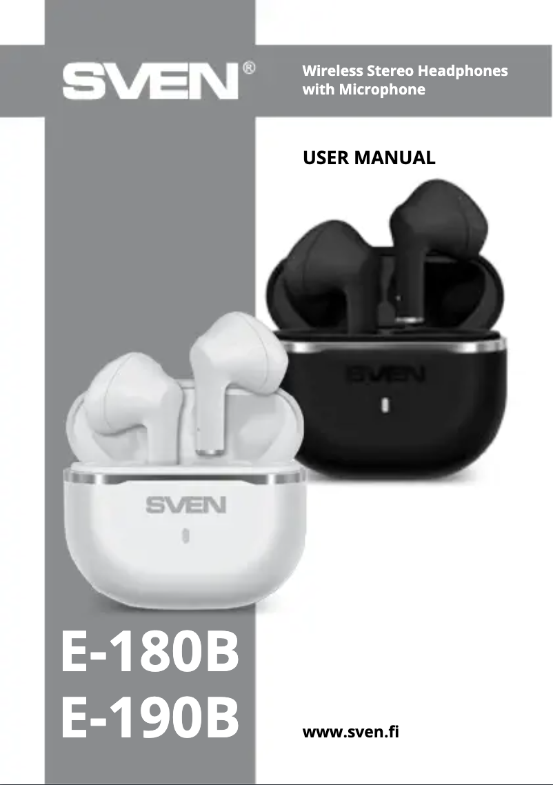 Page 1 de la notice Manuel utilisateur Sven E-180B