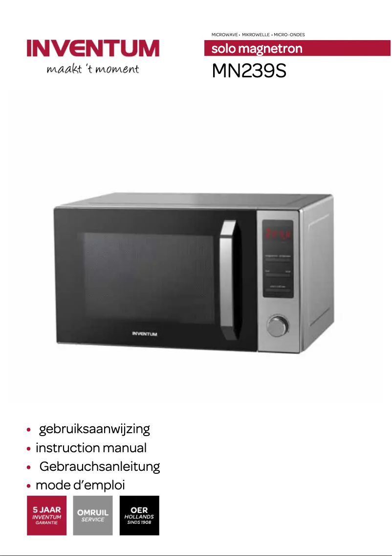 Image de la première page du manuel de l'appareil MN239S