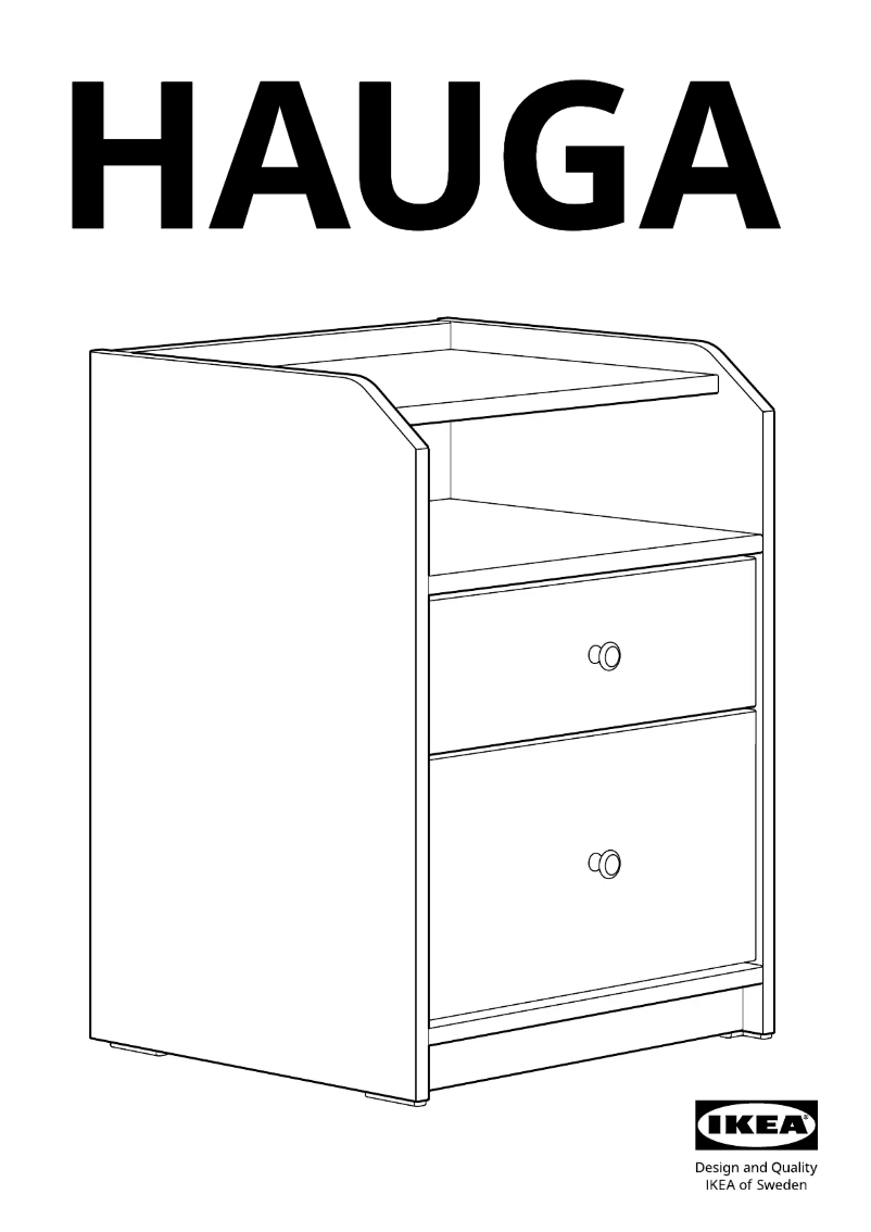 Página 1 del manual Manual de usuario Ikea HAUGA 105.728.24