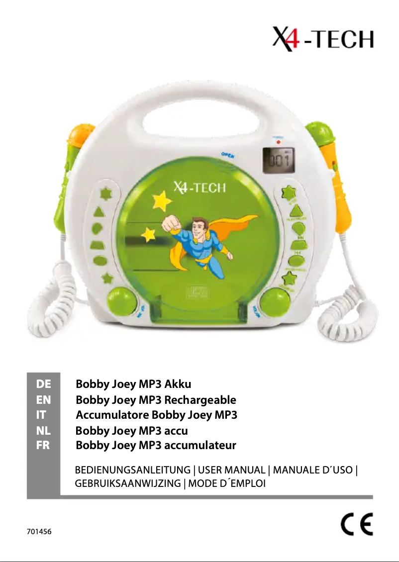 Image de la première page du manuel de l'appareil Bobby Joey MP3