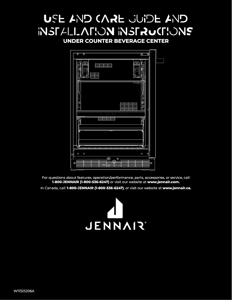 Page n°1 - Manuel utilisateur JennAir JUBFR242HL