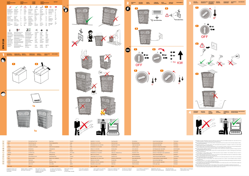Page 1 de la notice Manuel utilisateur Qlima EFH5120