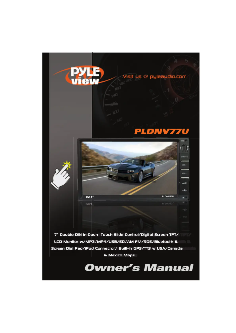 Page 1 de la notice Manuel utilisateur Pyle PLDNV77U