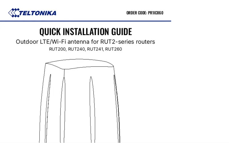 Página 1 del manual Manual de usuario Teltonika PR1IC860