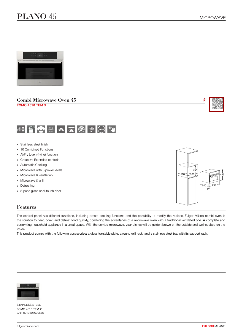 Image de la première page du manuel de l'appareil FCMO 4510 TEM