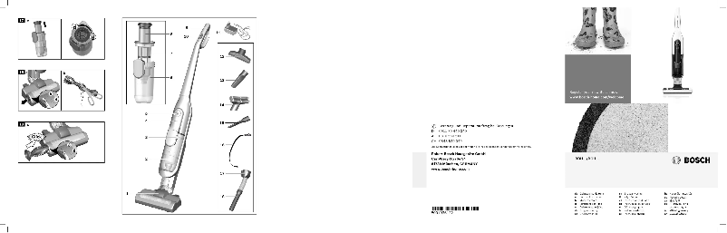 Page 1 de la notice Manuel utilisateur Bosch BCH73PET