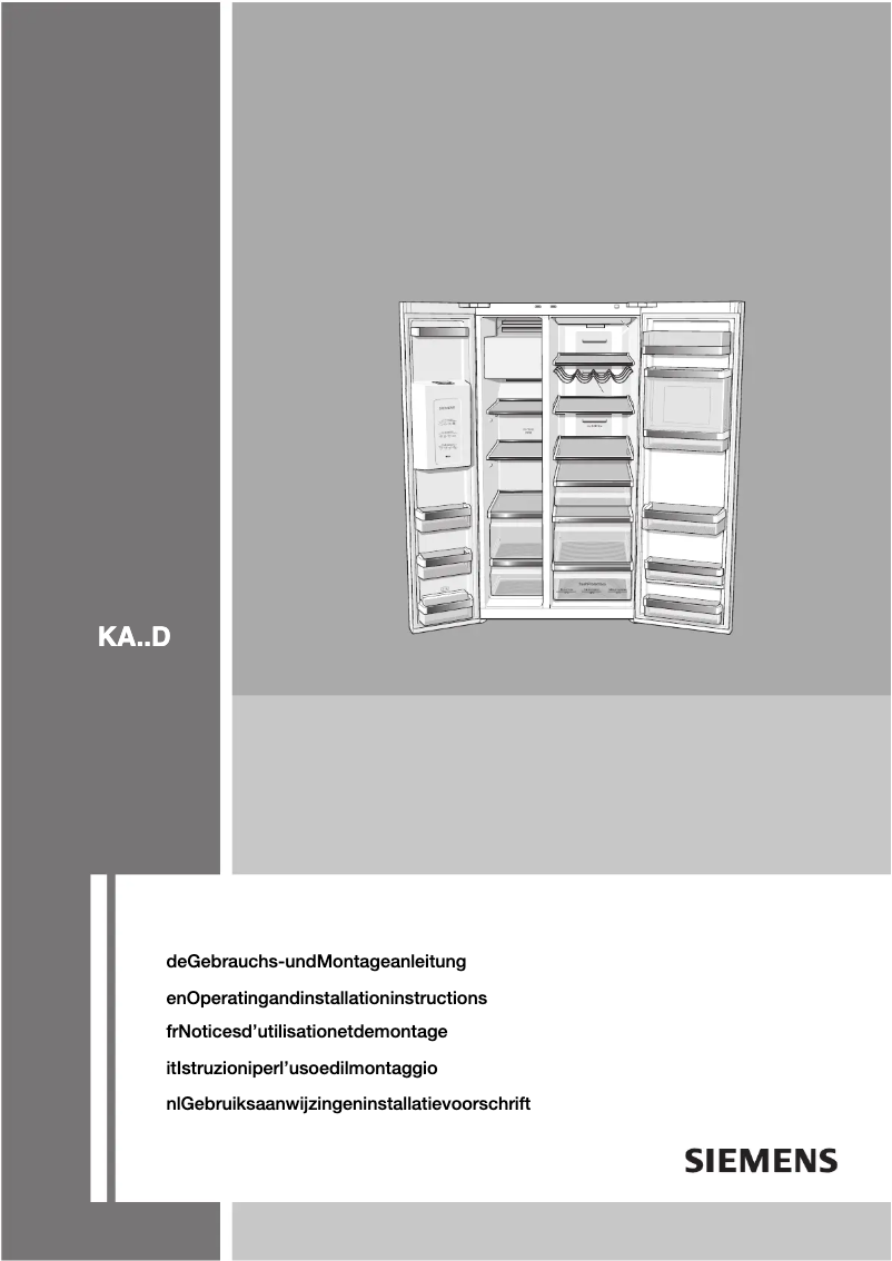 Image de la première page du manuel de l'appareil KA62DS21