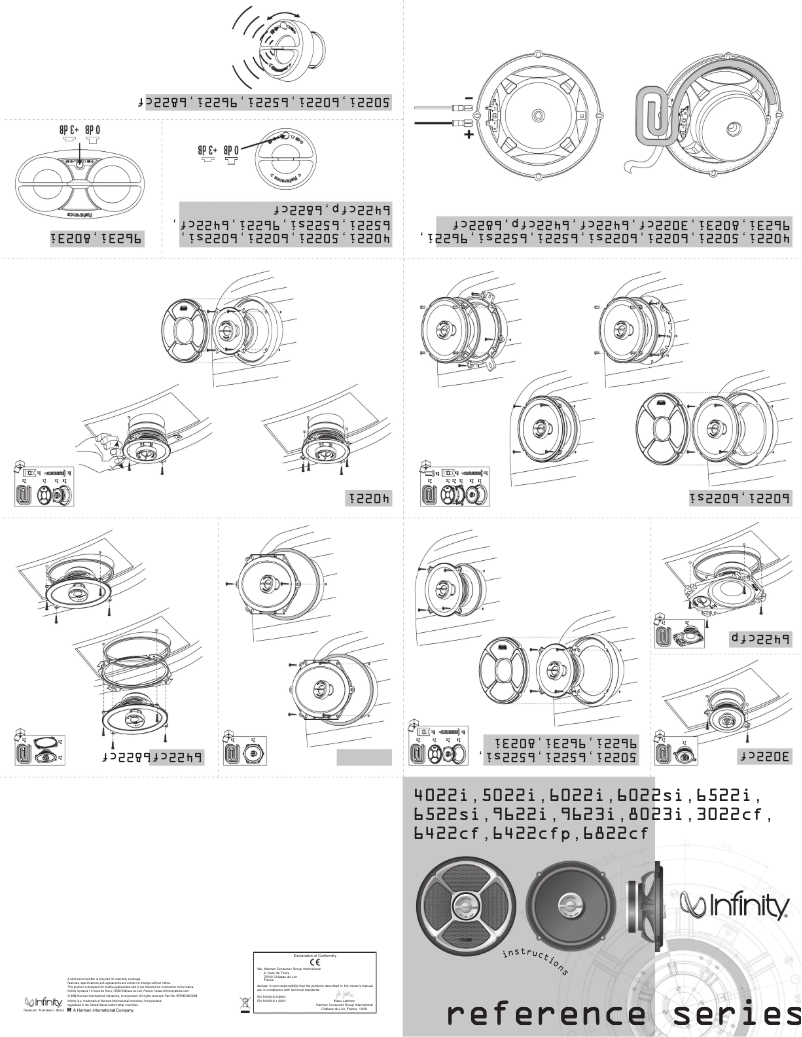 Página 1 del manual Manual de usuario Infinity Reference 6522SI