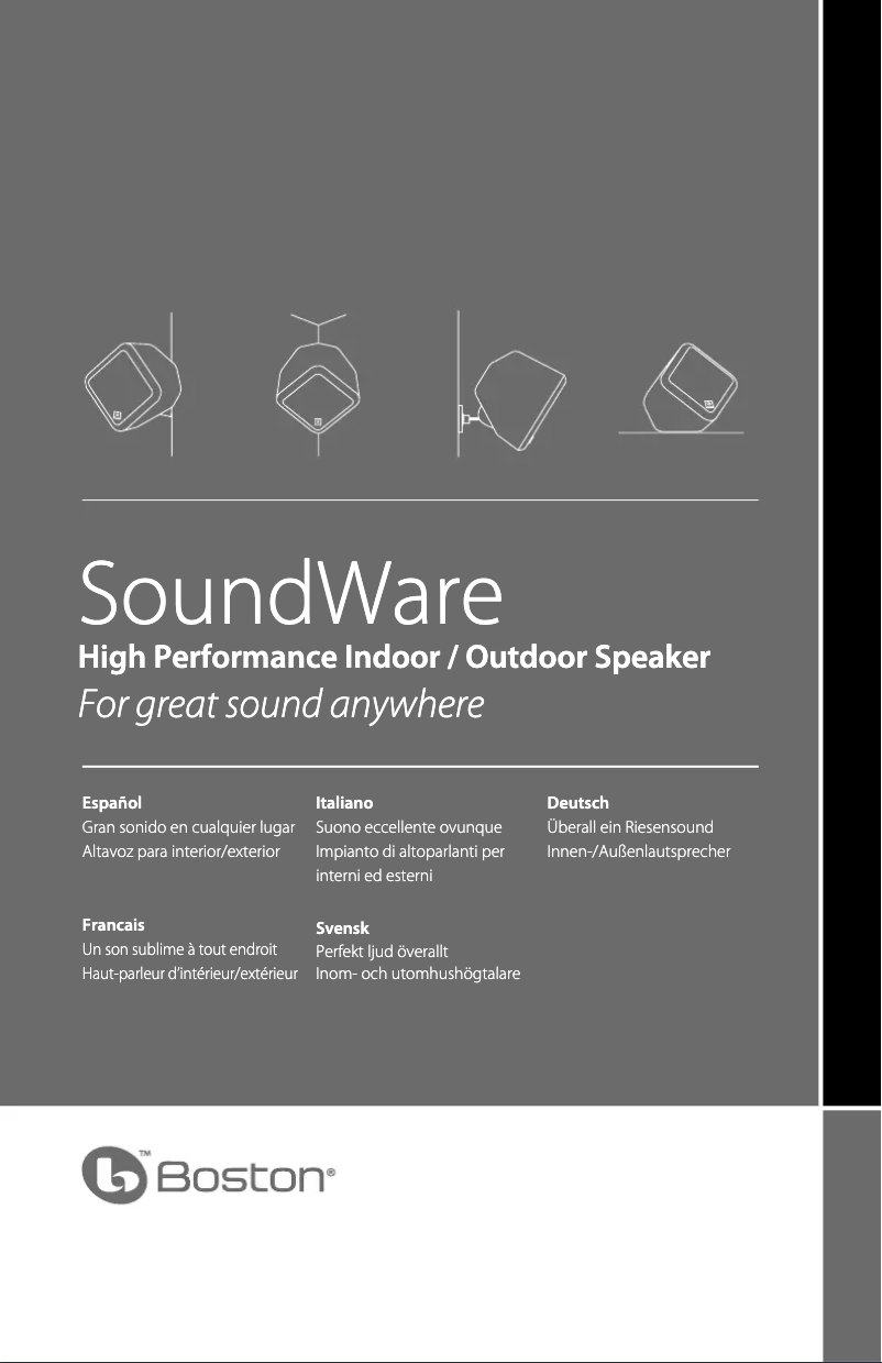 Image de la première page du manuel de l'appareil SoundWare black