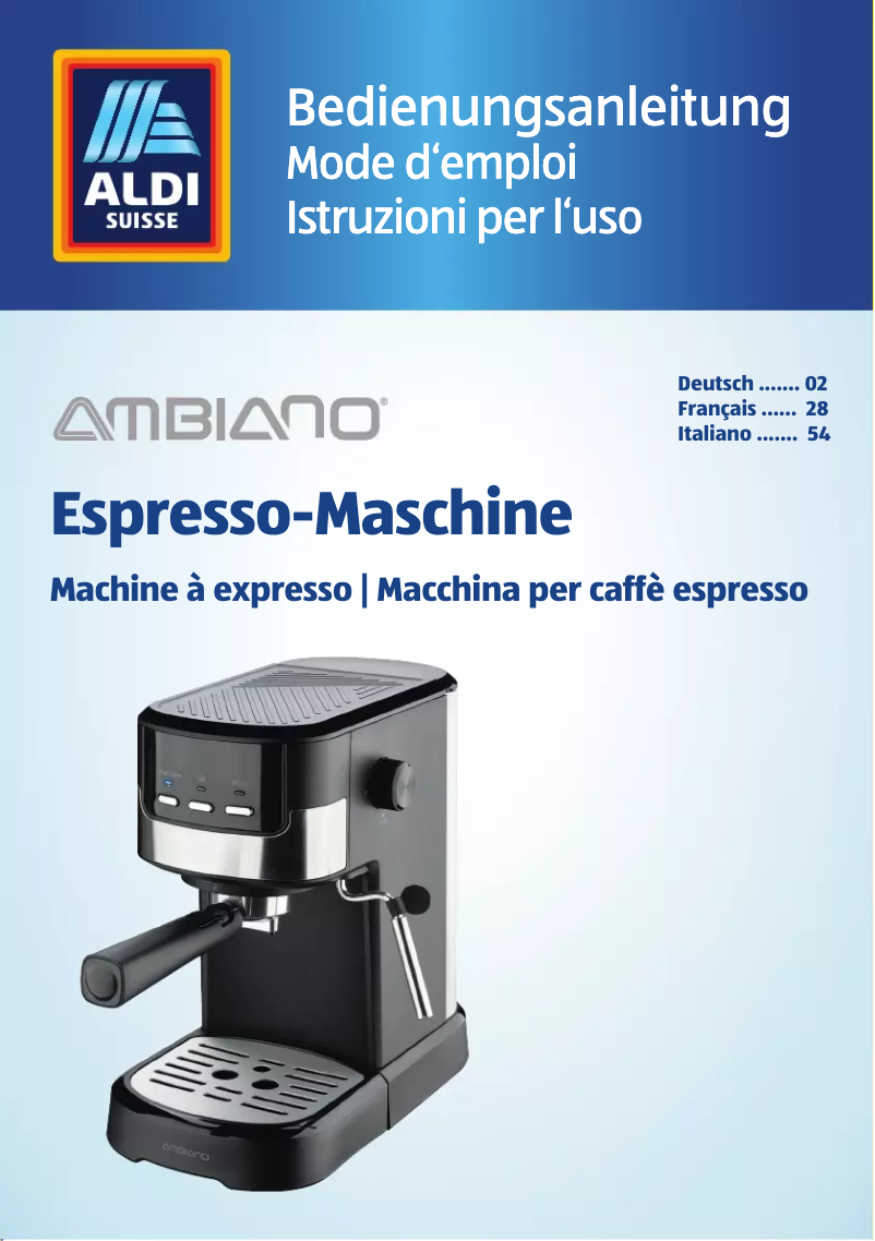 Page 1 de la notice Manuel utilisateur Ambiano GT-EM-03