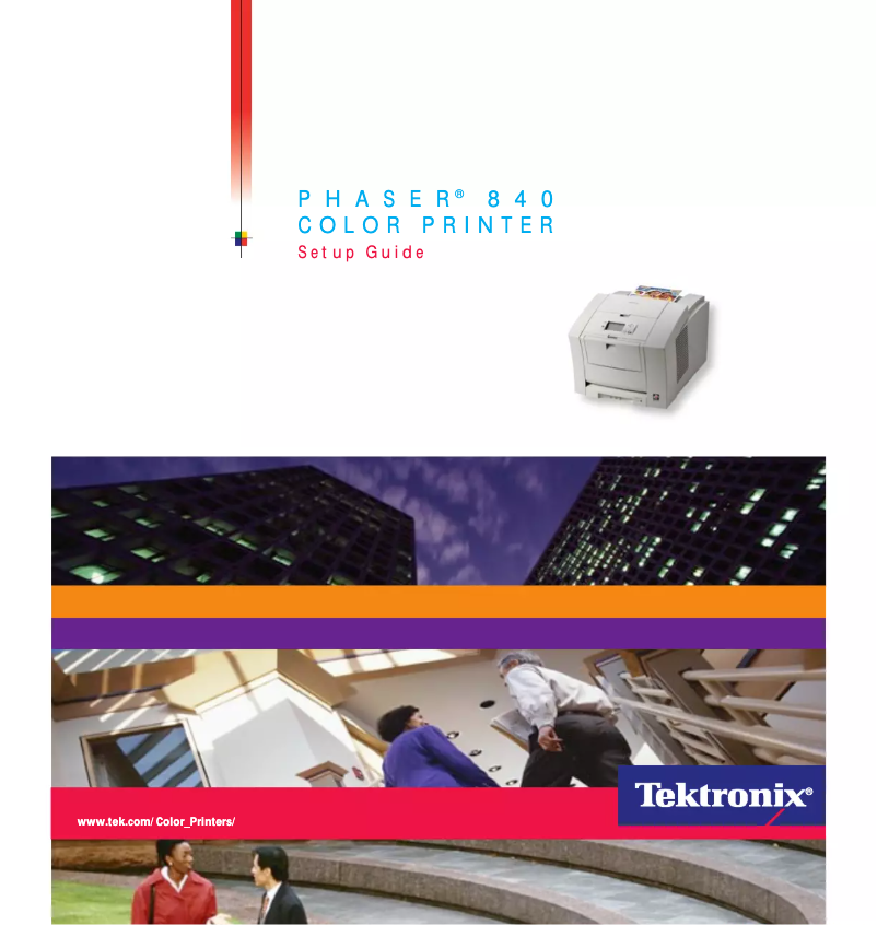 Page n°1 - Guide d'installation Xerox Phaser 840