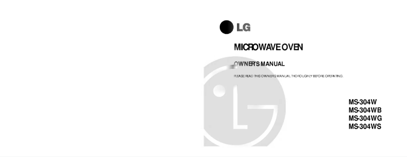 Page 1 de la notice Manuel utilisateur LG MS-304WG