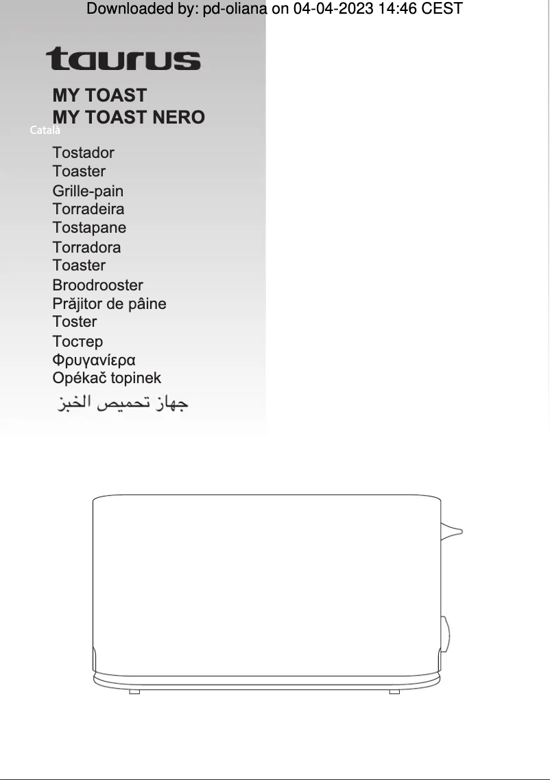 Page 1 de la notice Manuel utilisateur Taurus Nero