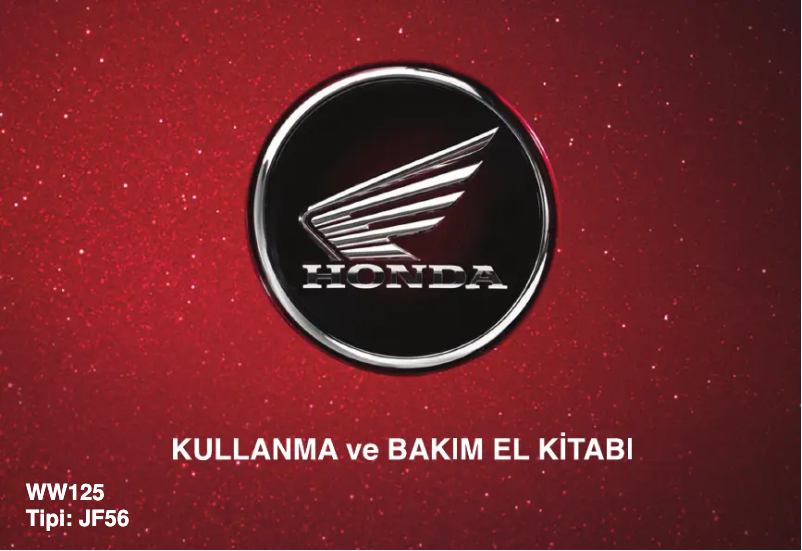 Page 1 de la notice Manuel utilisateur Honda PX 125 (2010)