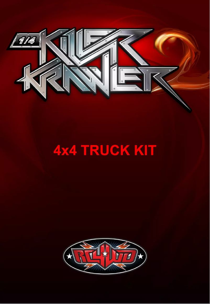 Page n°1 - Manuel utilisateur RC4WD Z-K0057