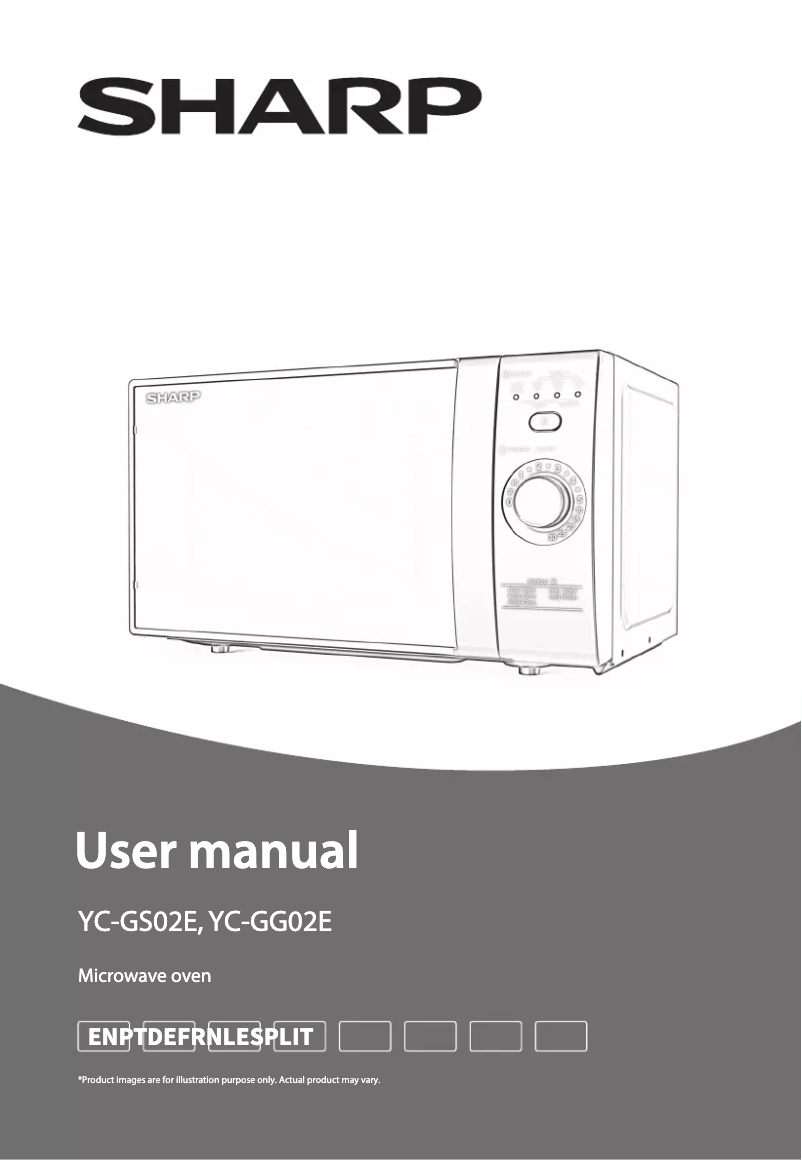Page 1 de la notice Manuel utilisateur Sharp YC-GG02E