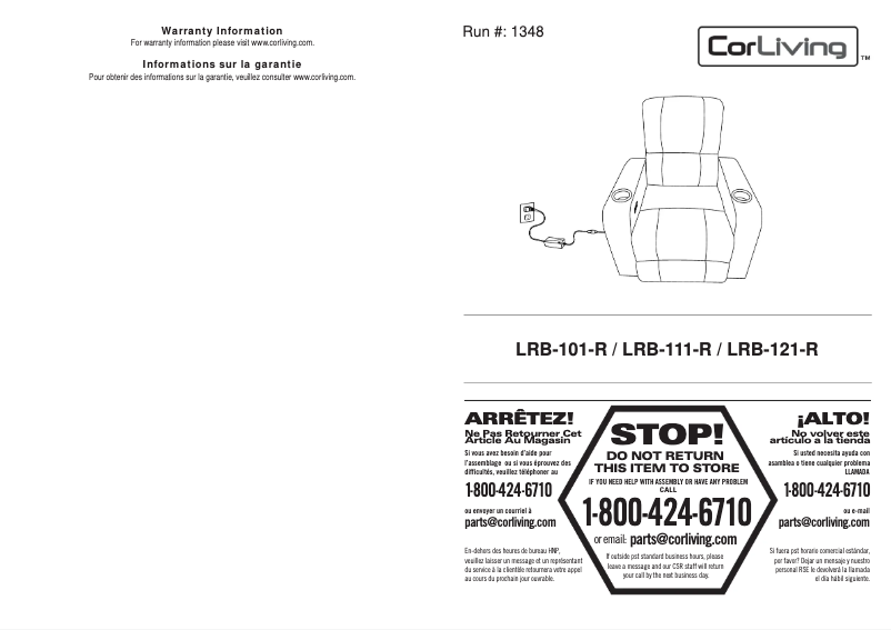 Image de la première page du manuel de l'appareil LRB-101-R