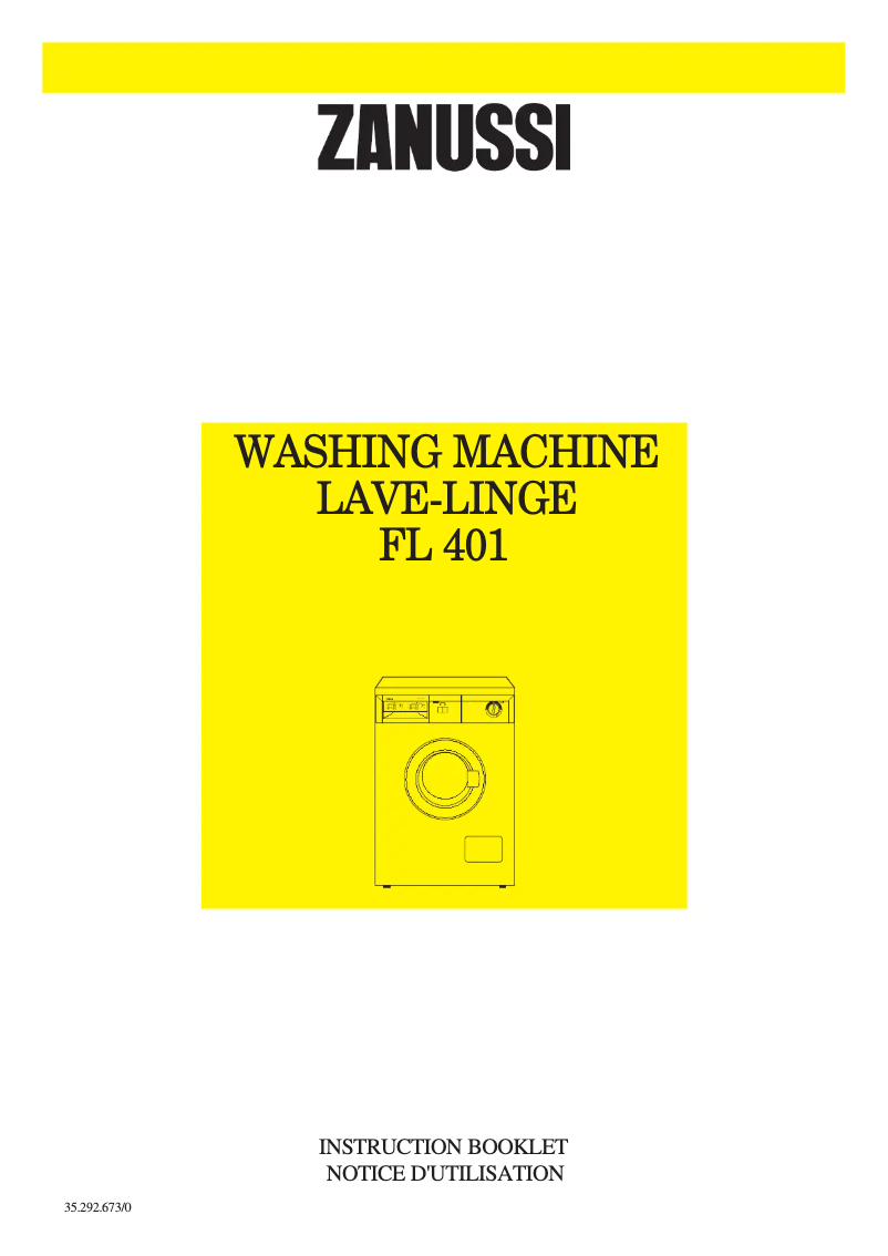 Image de la première page du manuel de l'appareil FL 401