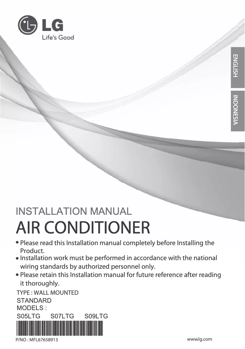 Page 1 de la notice Manuel utilisateur LG SN07LTG