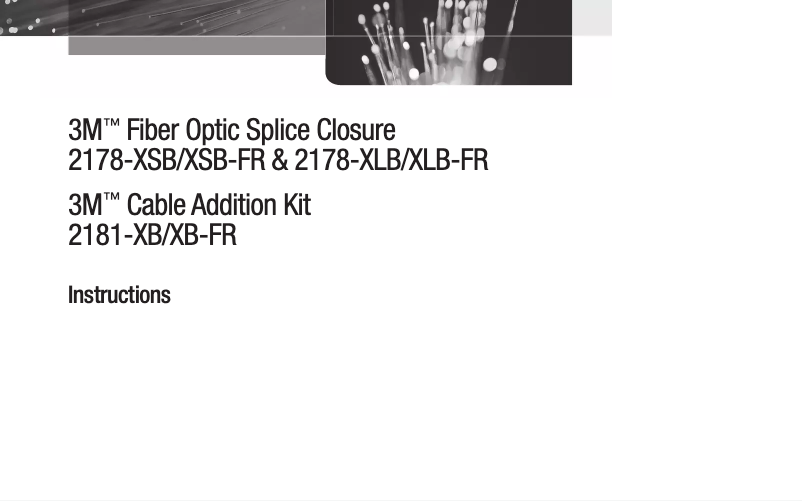 Page 1 de la notice Manuel utilisateur 3M 2178-XSB