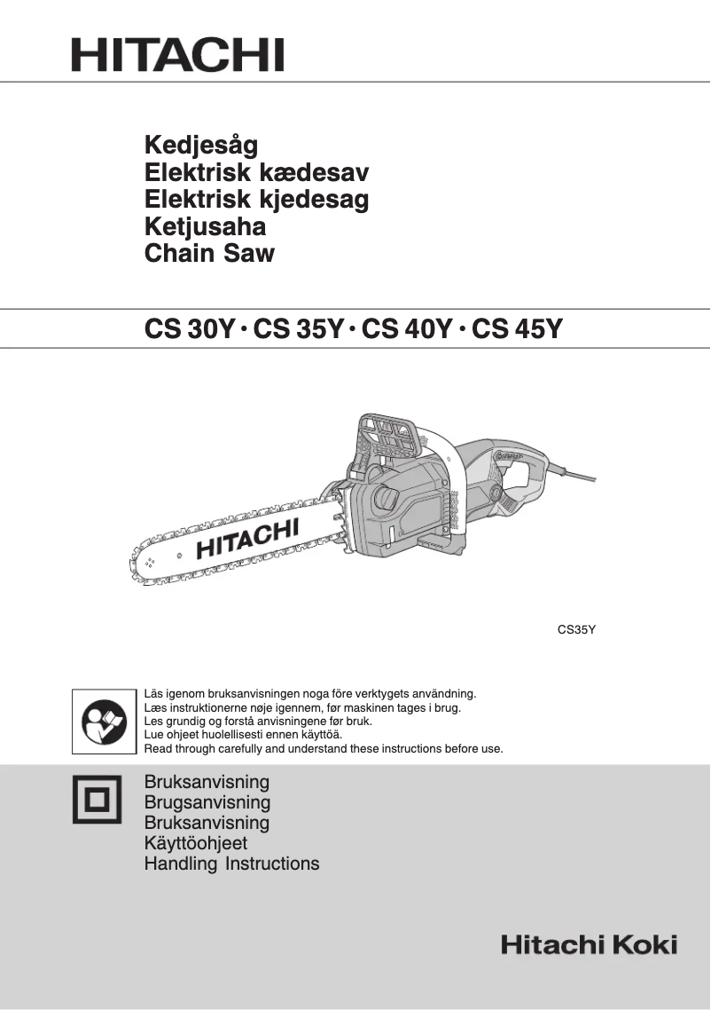 Page 1 de la notice Manuel utilisateur Hitachi CS 45Y